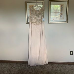 Long gold Dress